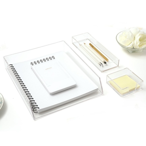 Pen+Gear Acrylic 3-Piece Organization Set & Tie Dye File Folders, 6 Count Bundle - Picture 7 of 15